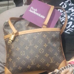 Louis Vuitton Monogram Brown and Tan Crossbody Bag